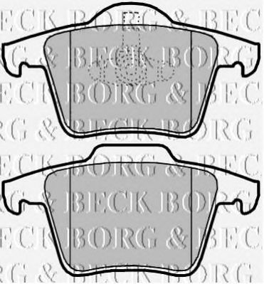 BORG & BECK bbp2136 -  Комплект тормозных колодок, дисковый тормоз